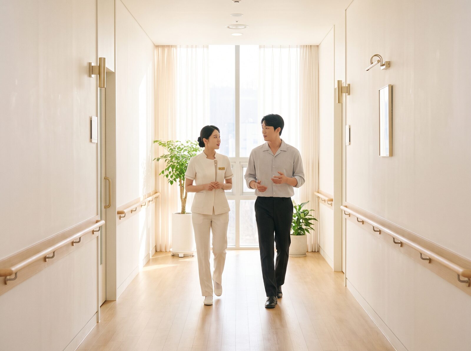 국제진료 복도 안내